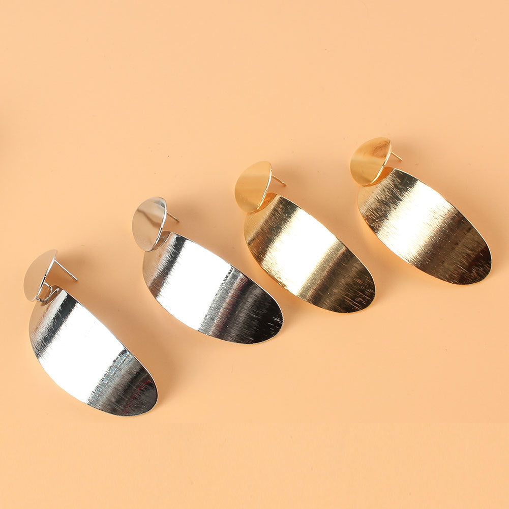 Vintage Alloy Geometric Long Earrings Temperament Indifference Earrings Women