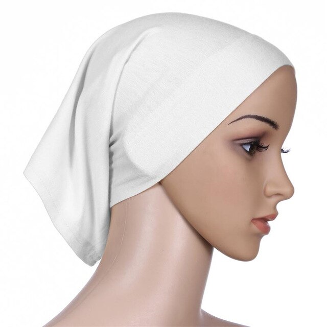 Women's Head Scarf Cotton Underscarf Hijab Cover Head Bonnet