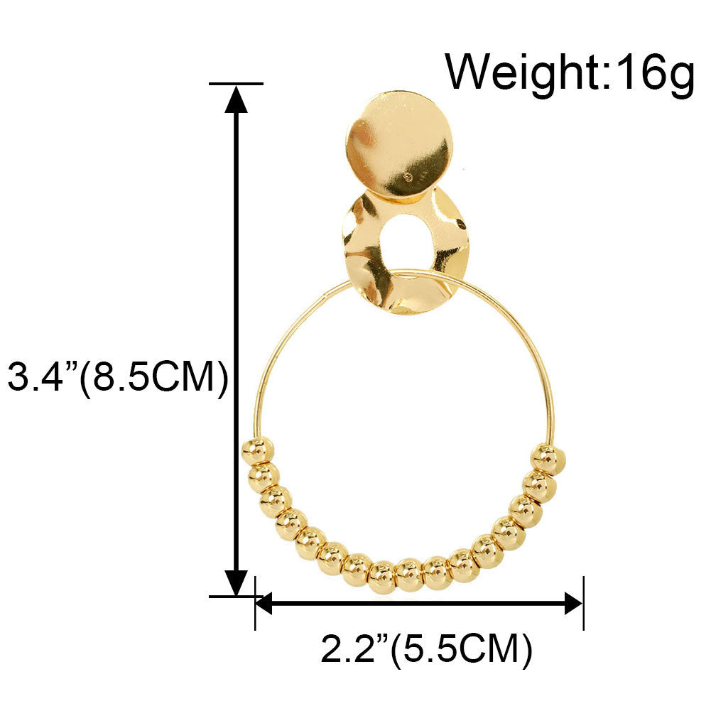 Earrings Fashion Geometric Round Alloy Earrings Women's Earrings