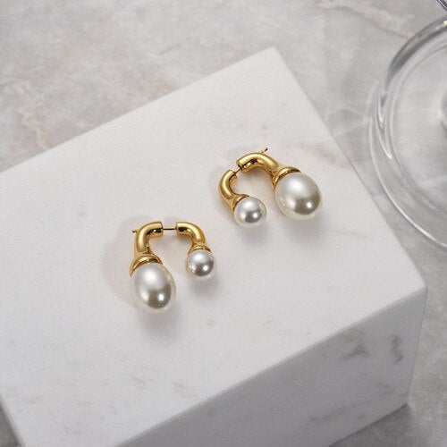 Bilandi Modern Jewelry Vintage Pearl Earrings Trend Elegant Temperament Drop Earrings For Women Party Gifts