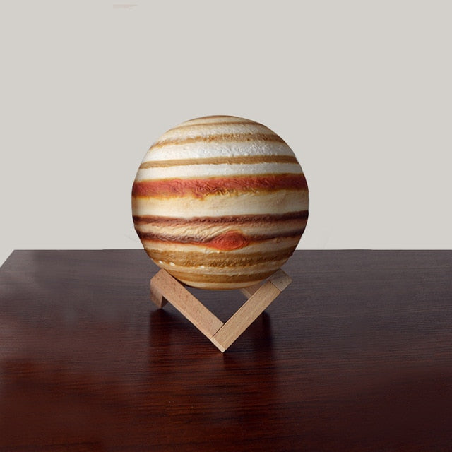 Air Humidifier 3D Jupiter Lamp Light Diffuser Aroma Essential Oil Ultrasonic 3D Jupiter Humidificador Night Mist Purifier