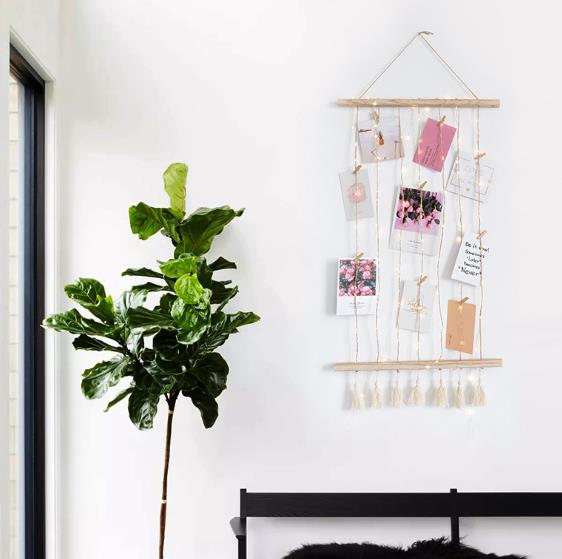 Ins style twine photo wall