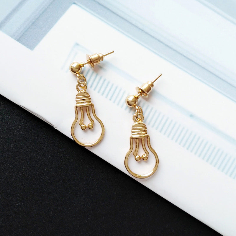 Handmade Gold Sun Apollo Helios Drop Earrings Geometric Loop Sun Face Dangle Earrings for Women