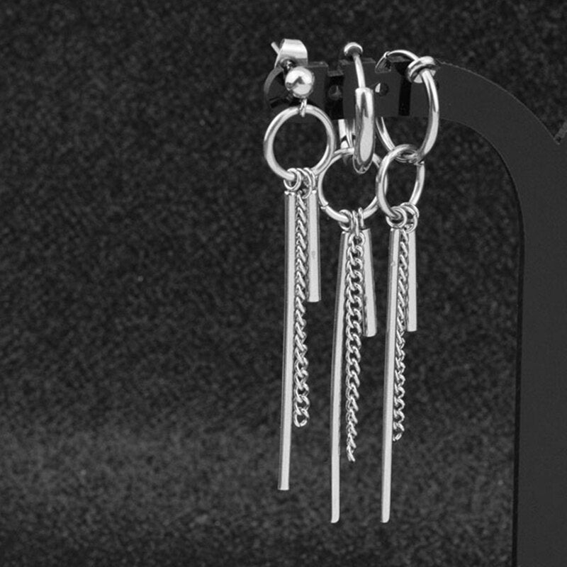 1pc Fashion 3 Types Earrings Album BTS Bangtan Boys Accesorios Tassel Korean Earrings Men Women Tassels Dangle Earrings Circle