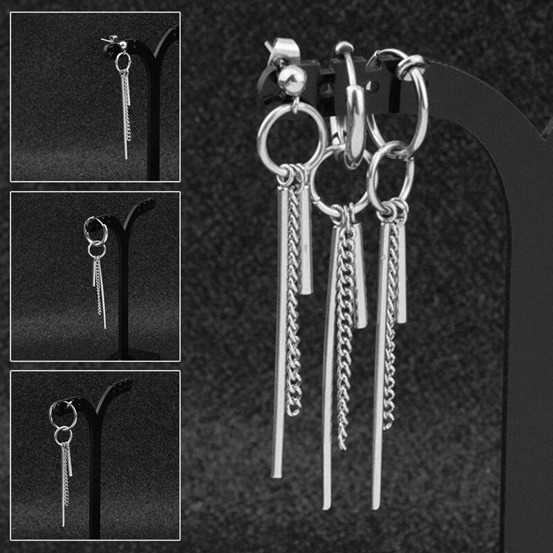 1pc Fashion 3 Types Earrings Album BTS Bangtan Boys Accesorios Tassel Korean Earrings Men Women Tassels Dangle Earrings Circle