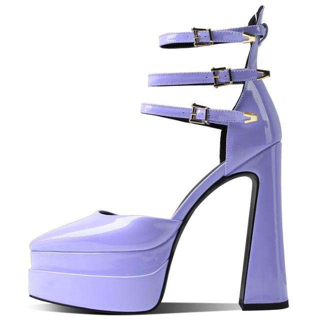 Autumn new pointed double-layer water table ultra-high heel shallow mouth Mary Jane women's shoes