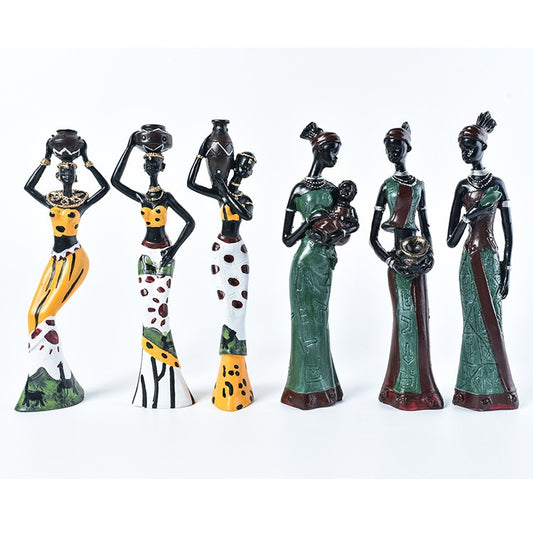 Exotic Resin Doll African Character Creative Study Office Decorative Gift Ornaments