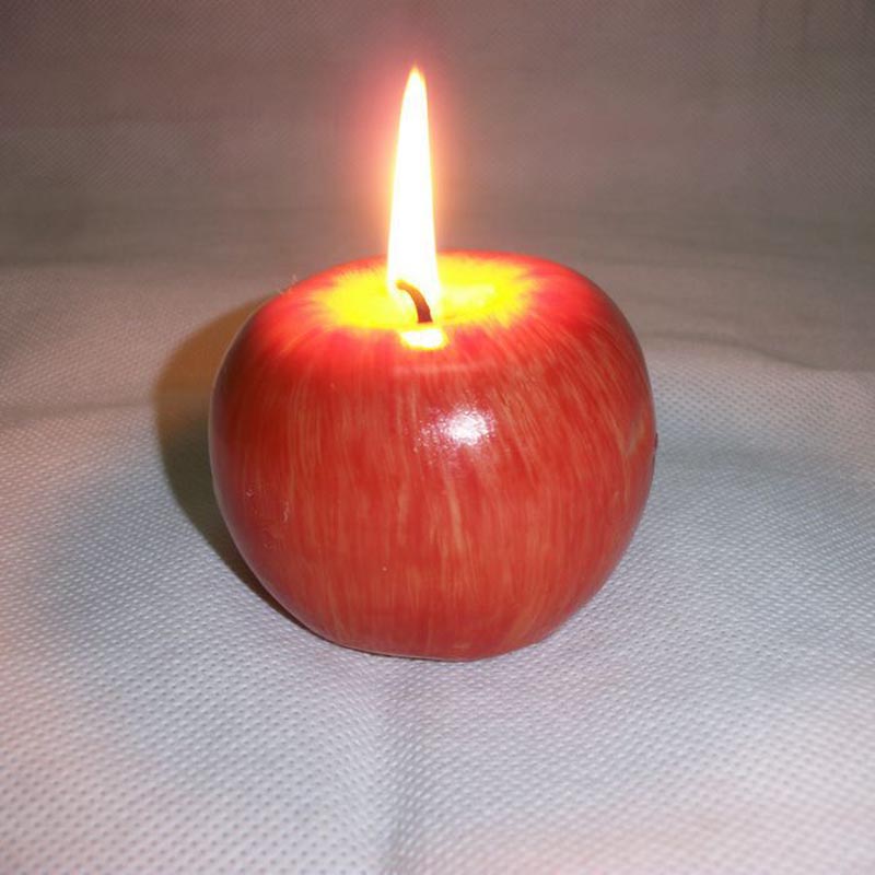 Fruit Candles Simulation Artificial Apple Shape Candles Wedding Party Decoartion Supplies Creative Gift