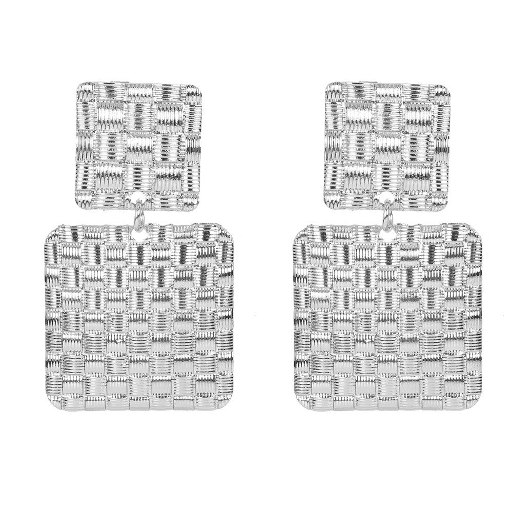Alloy Drip Oil Geometric Earrings Personality Creative Earrings Women