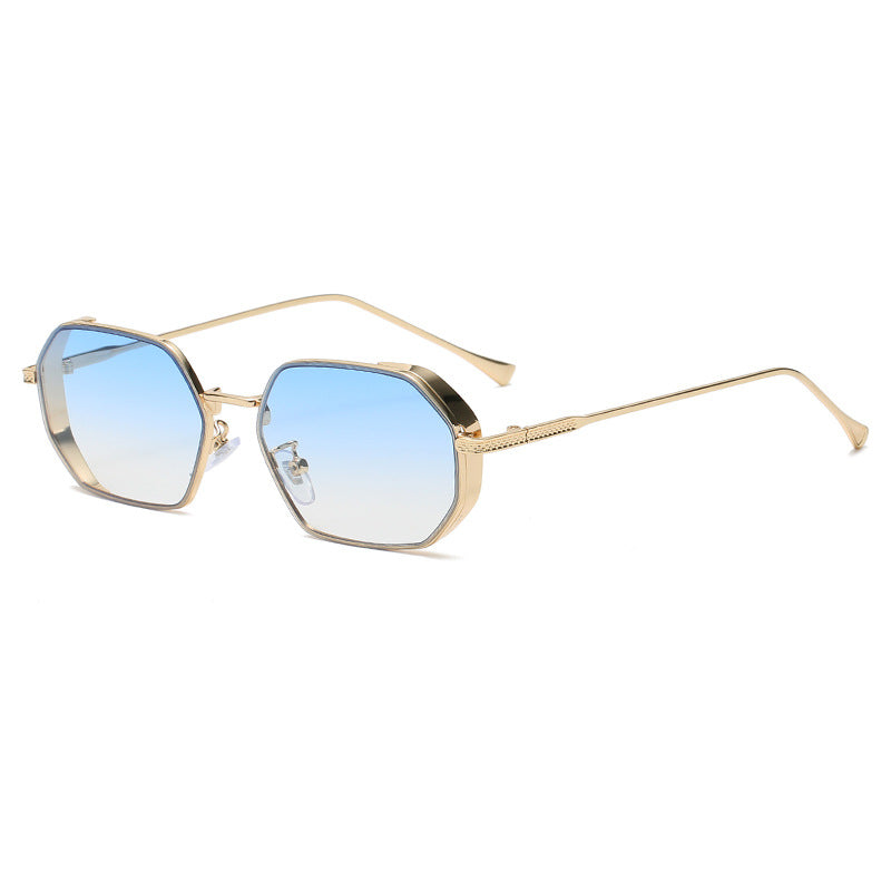 New Fashion Small Frame Polygonal Sunglasses Female Trendy Sunglasses Street Shot Ins Style Glasses