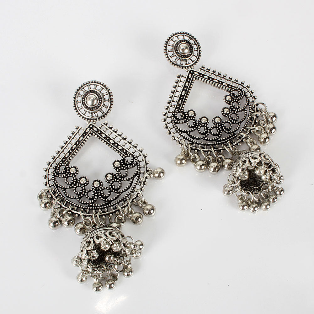 Fashion Vintage Tassel Earrings Boho Birdcage Bell Pendant Bell Earrings