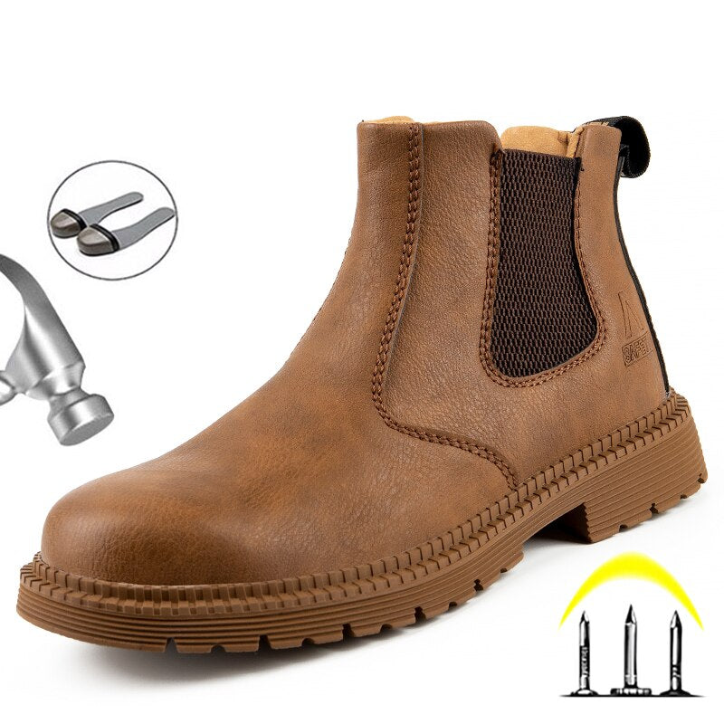 Work Safety Boots Men's Boots Chelsea Boots Steel Toe Safey Shoes