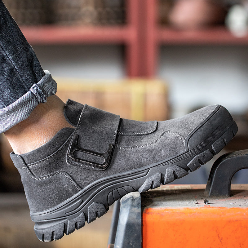 Welder Safety Shoes For Men's Work Anti Scalding Steel Toe Cap Anti-Smashing Anti Piercing Lightweight Non Slip And Wear Resistant