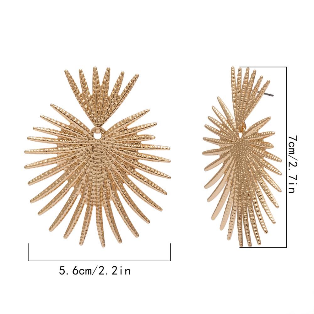 Punk Exaggeration Big Earrings for Women Vintage Unique Heart Designer Earrings Statement Drop Earrings Fashion Gift