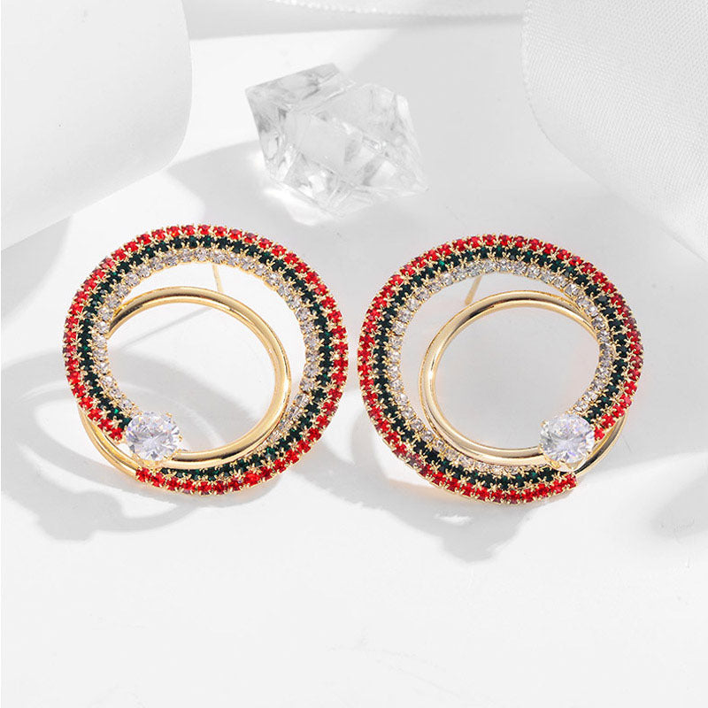 New earrings Korean style temperament irregular circle earrings silver needle earrings simple personality earrings