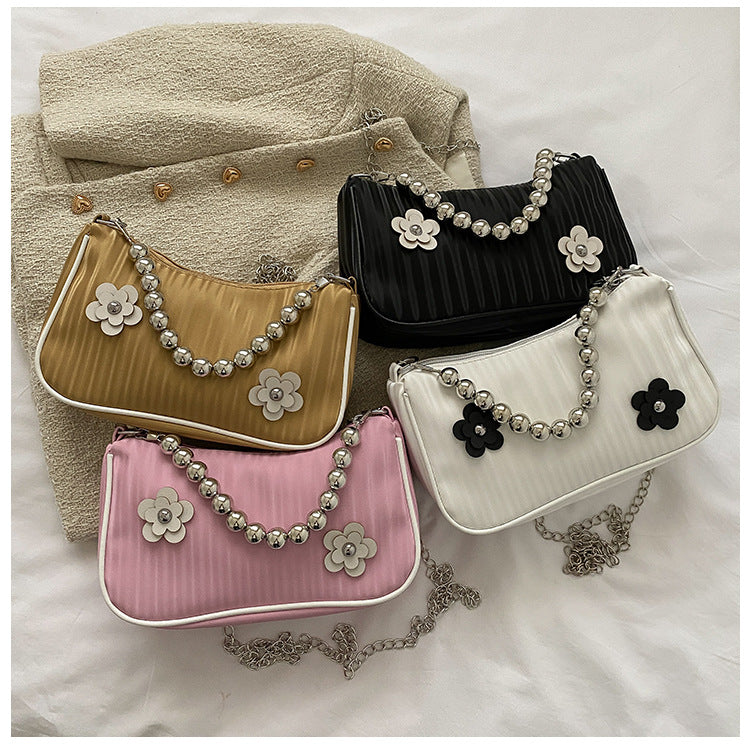 Bags Women's New Trendy Fashion Bags Texture Chain One-shoulder Messenger Bags Versatile Handbags Underarm Bags
