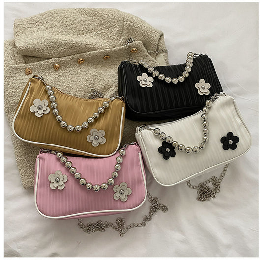 Bags Women's New Trendy Fashion Bags Texture Chain One-shoulder Messenger Bags Versatile Handbags Underarm Bags