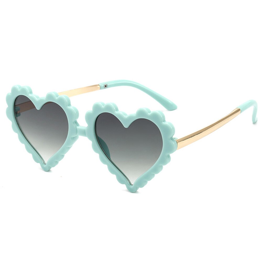 Cute Sweet Children Heart Flower Sunglasses UV400 Protection Kids Fashion Personality Glasses Eyewear Outdoor Travel