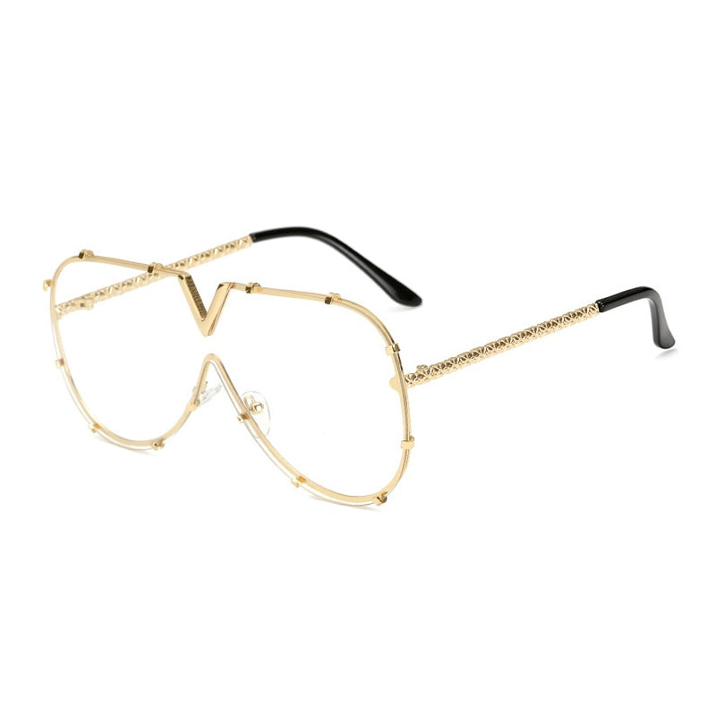 Sunglasses Fashion Oversized Sunglasses Men Brand Designer Goggle Sun Glasses Female Style Oculos De Sol UV400