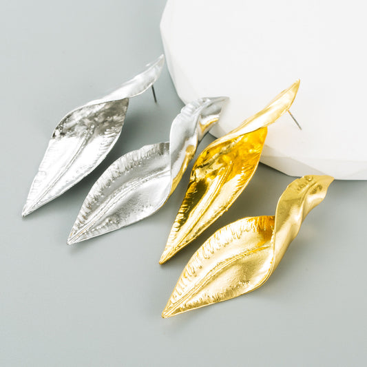 ins Style Irregular Earrings Extremely Simple Style ZA Same Style Personality Small Audience High Quality Earrings
