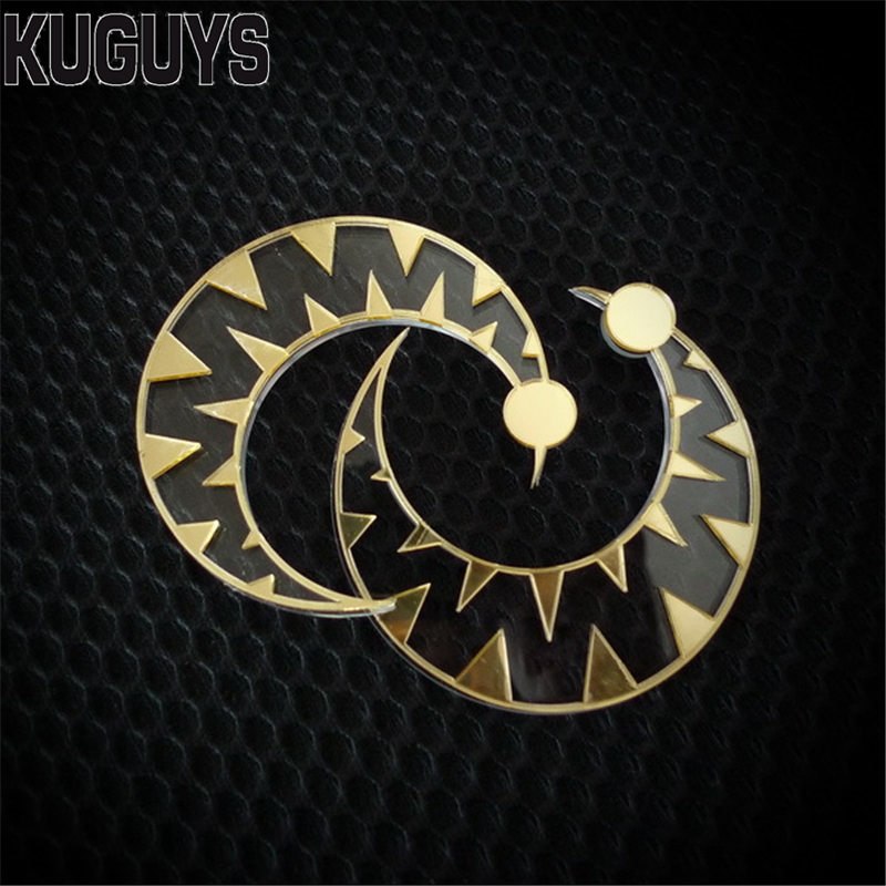 Hyperbole Moon Large Earrings for Women Fashion Oorbellen Womans Pendientes Acrylic Gold Crescent Stud Earring Brincos