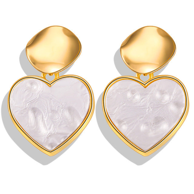New Earrings Creative Retro Simple Sequins Acrylic Earrings For Women