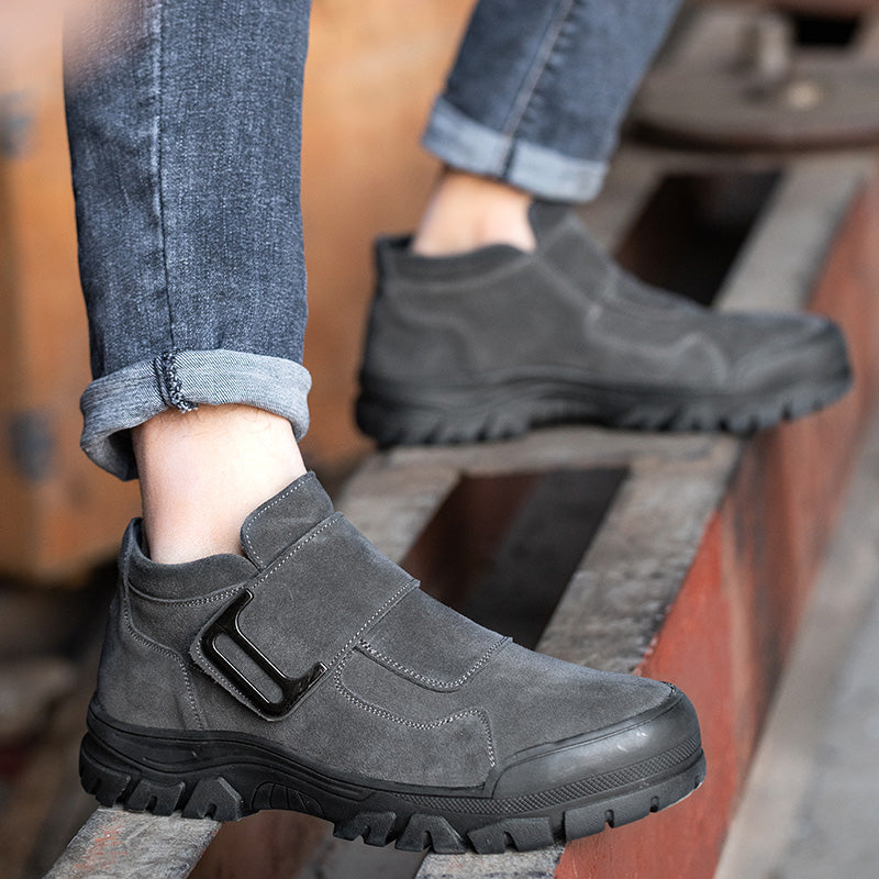 Welder Safety Shoes For Men's Work Anti Scalding Steel Toe Cap Anti-Smashing Anti Piercing Lightweight Non Slip And Wear Resistant