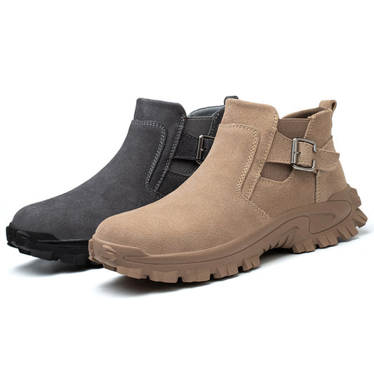 Safety Shoes Anti Smashing And Anti Piercing Steel Toe Cap Anti Skid And Wear Resistant Work Shoes With Rubber Sole