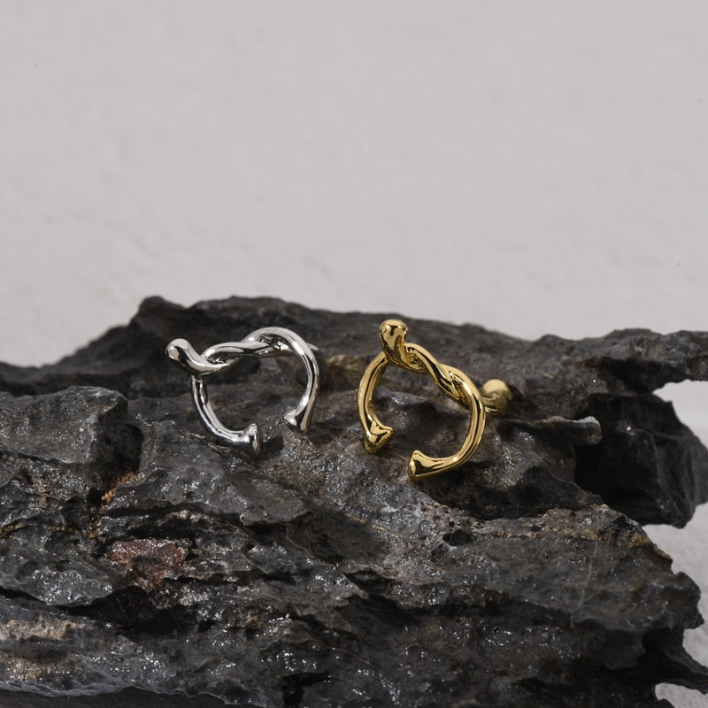Bilandi Modern Jewelry Metal Ear Clip  New Trend Vintage Temperament Hot Selling Geometric Earrings For Women Gifts
