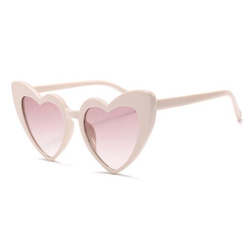 cat eye vintage heart shape sun glasses for women