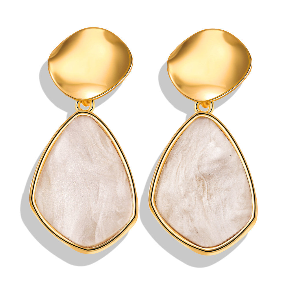 New Earrings Creative Retro Simple Sequins Acrylic Earrings For Women