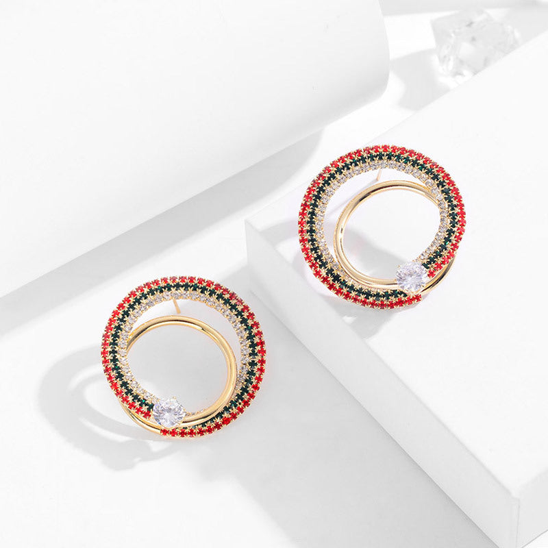 New earrings Korean style temperament irregular circle earrings silver needle earrings simple personality earrings