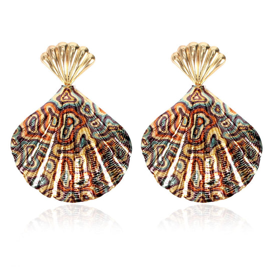 Vintage Alloy Leopard Print Earrings Punk Style Earrings Jewelry
