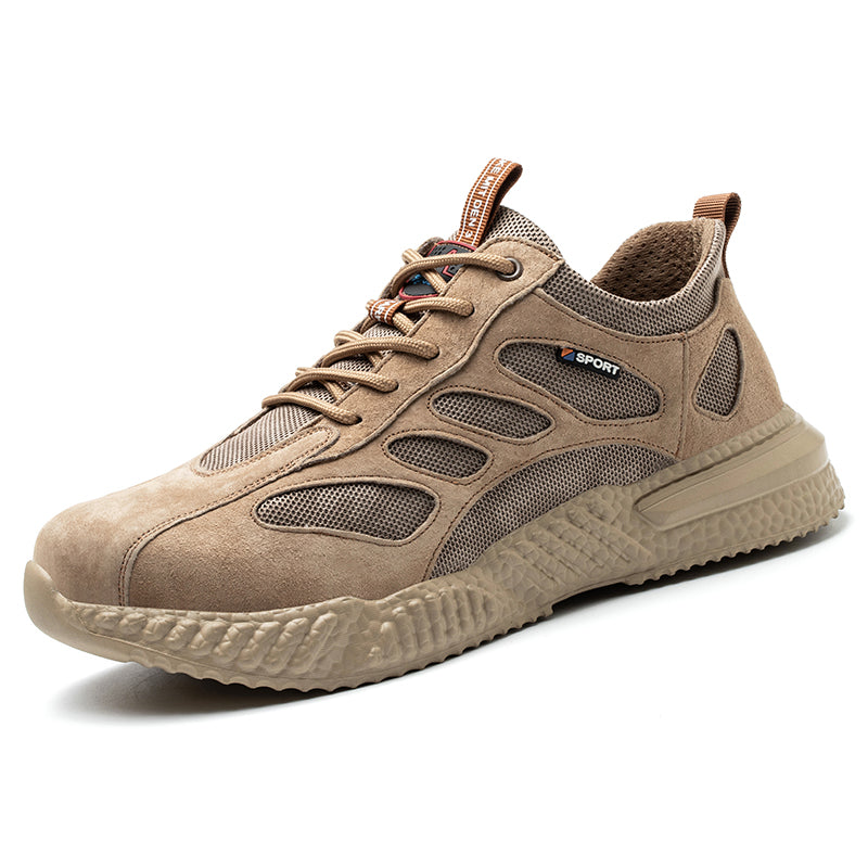 Men's Steel Toe Cap Anti-Smashing Anti-Piercing Insulated Non-Slip Breathable Work Shoes Lightweight Wear-Resistant Safety Shoes