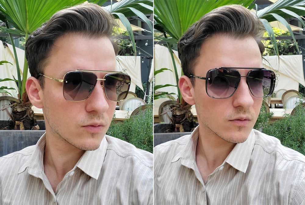 Fashion Classic Mach Six Style Gradient Sunglasses Cool Men Vintage Brand Design Sun Glasses