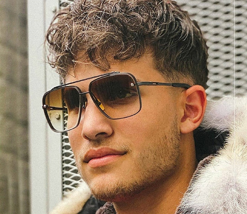 Fashion Classic Mach Six Style Gradient Sunglasses Cool Men Vintage Brand Design Sun Glasses