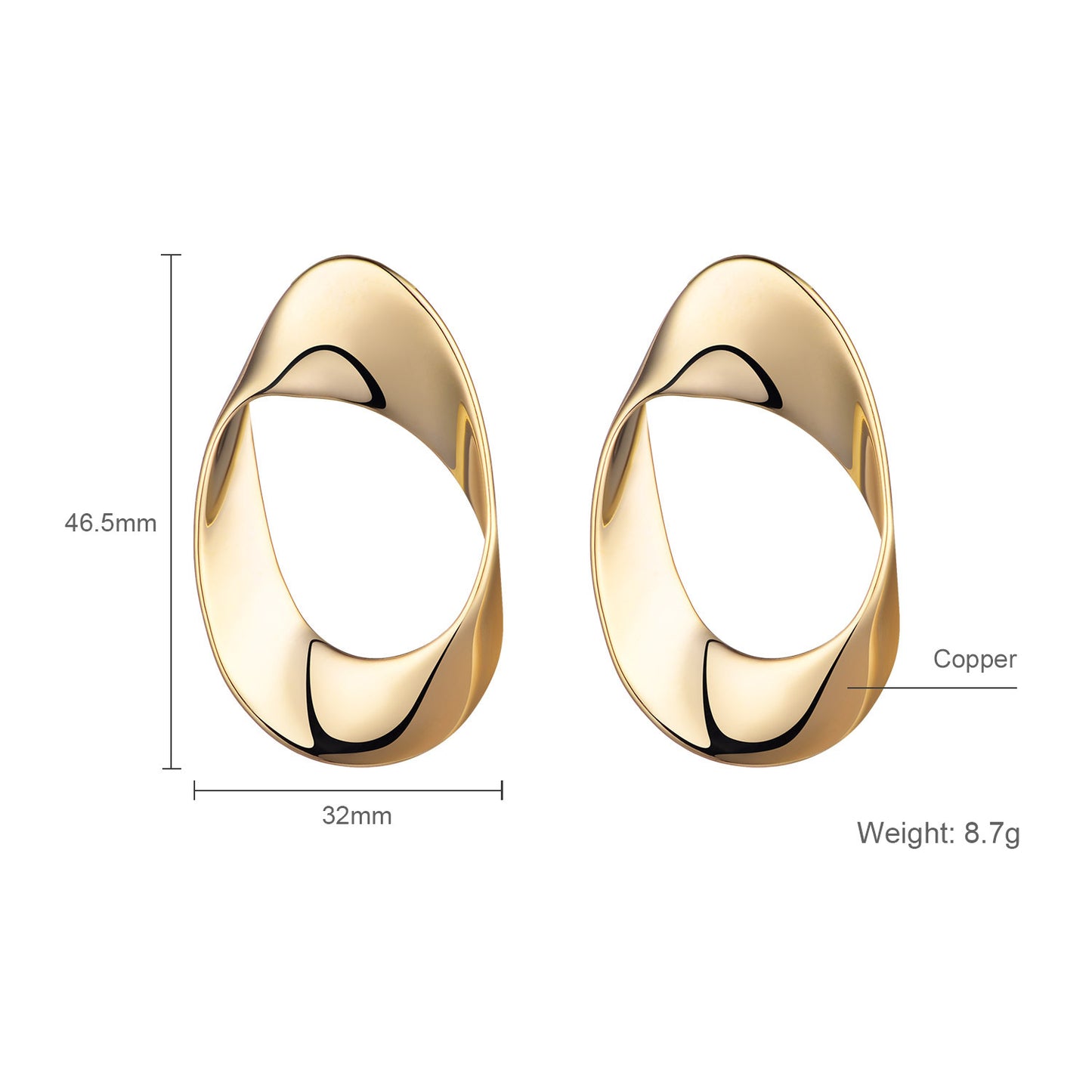 Personality design earrings new trendy small circle earrings female temperament Korean earrings fashion simple earrings