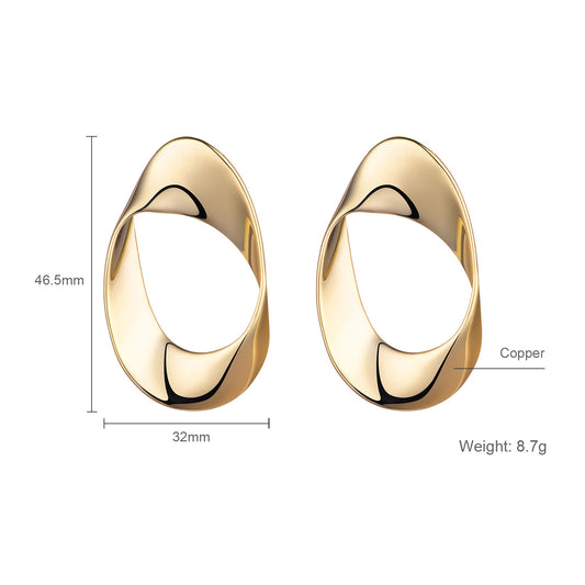 Personality design earrings new trendy small circle earrings female temperament Korean earrings fashion simple earrings