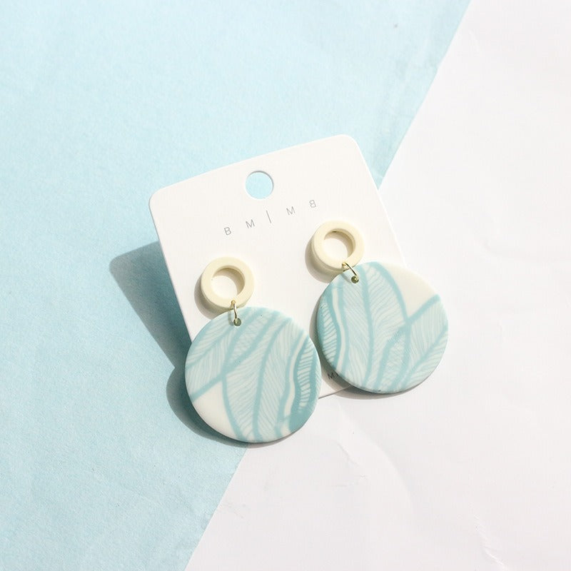 Earrings New Product Vintage Fresh Lotus Square Geometric Earrings for Women S925 Silver Needle Earrings