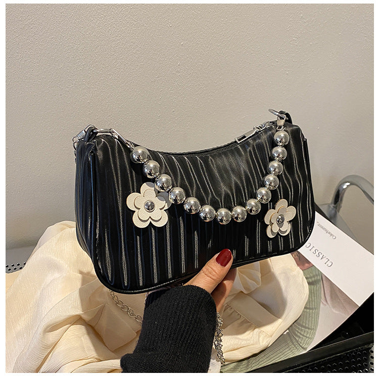 Bags Women's New Trendy Fashion Bags Texture Chain One-shoulder Messenger Bags Versatile Handbags Underarm Bags