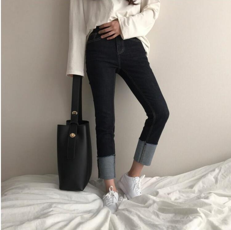 Fashion all-match bucket bag simple style pu leather one shoulder women's handbags female bag
