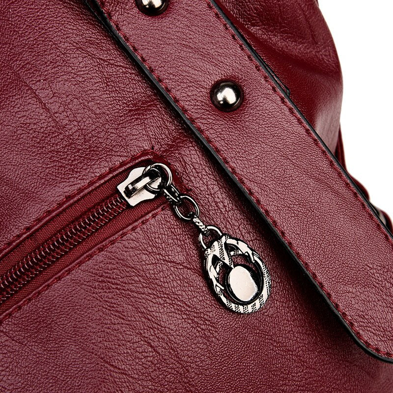 Women Luxury Handbag Female Brand Designer Shoulder Bag Casual Shopping Tote PU Leather Handbags Double Arrow Soild Bag