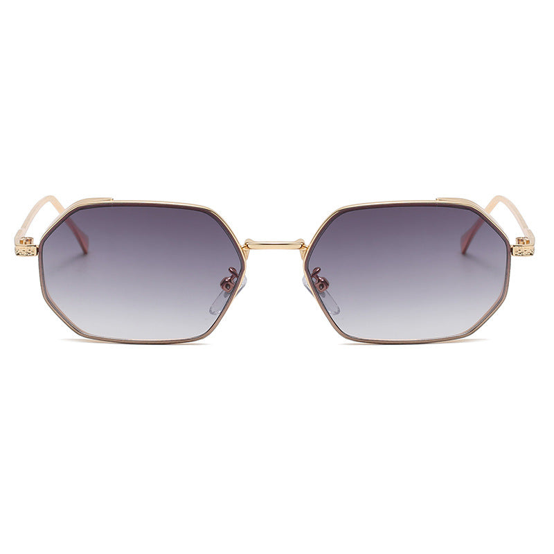 New Fashion Small Frame Polygonal Sunglasses Female Trendy Sunglasses Street Shot Ins Style Glasses