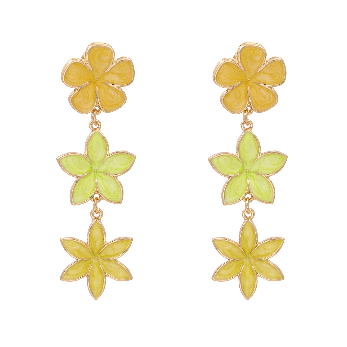 French Retro Lavender Oil Drop Flower Earrings Three Earrings Personality Earrings Ins Style For Women