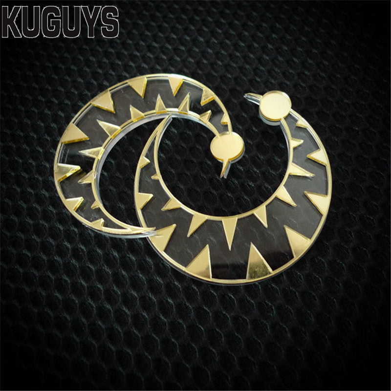 Hyperbole Moon Large Earrings for Women Fashion Oorbellen Womans Pendientes Acrylic Gold Crescent Stud Earring Brincos