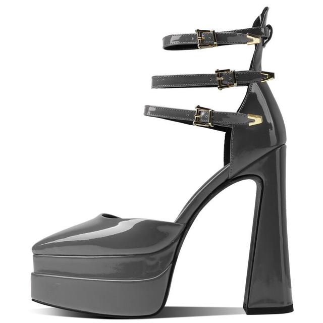 Autumn new pointed double-layer water table ultra-high heel shallow mouth Mary Jane women's shoes