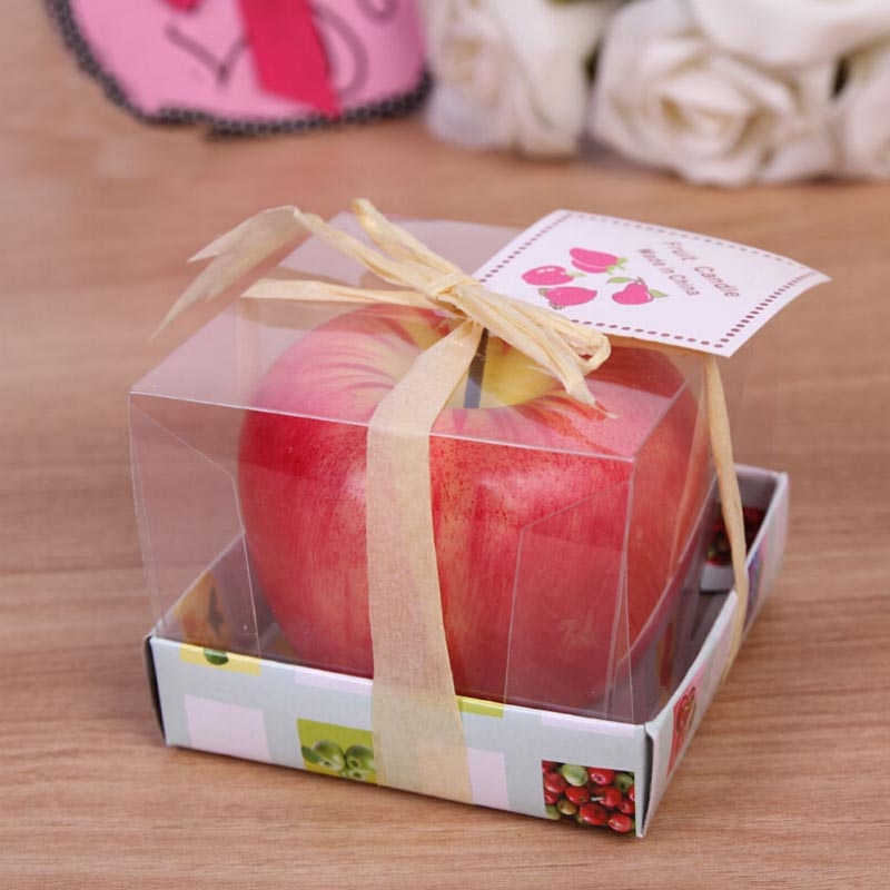 Fruit Candles Simulation Artificial Apple Shape Candles Wedding Party Decoartion Supplies Creative Gift