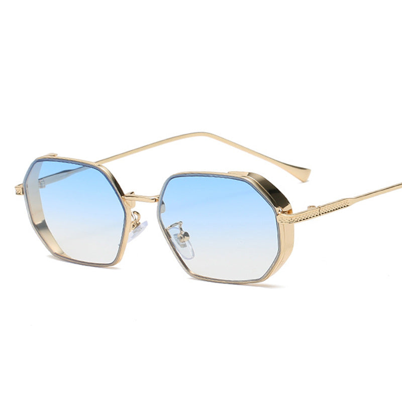 New Fashion Small Frame Polygonal Sunglasses Female Trendy Sunglasses Street Shot Ins Style Glasses