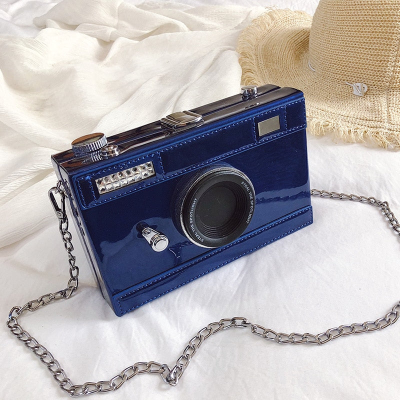 Fashion Camera Shape Clutch Shoulder Bag for Women 2019 luxury handbags Personalized Design Ladies Casual Messenger Bag Purse