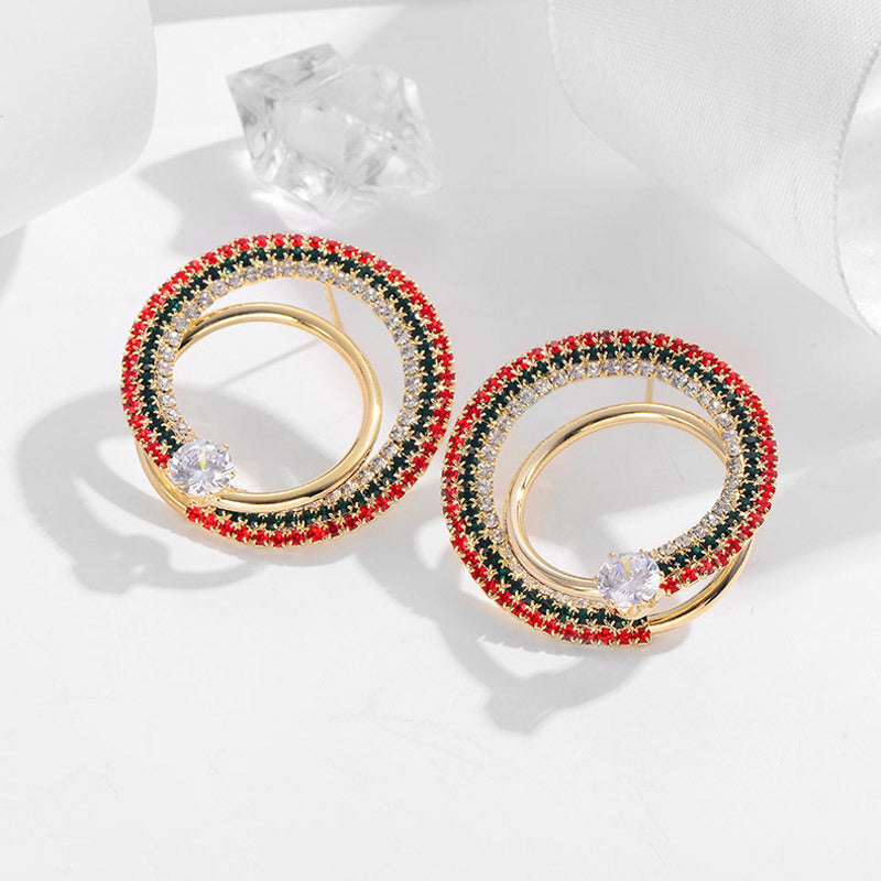 New earrings Korean style temperament irregular circle earrings silver needle earrings simple personality earrings